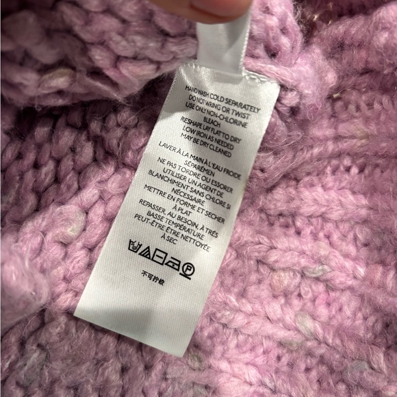 Urban Outfitters Pink/Purple Fuzzy Sweater, Size: L - Picture 6 of 6